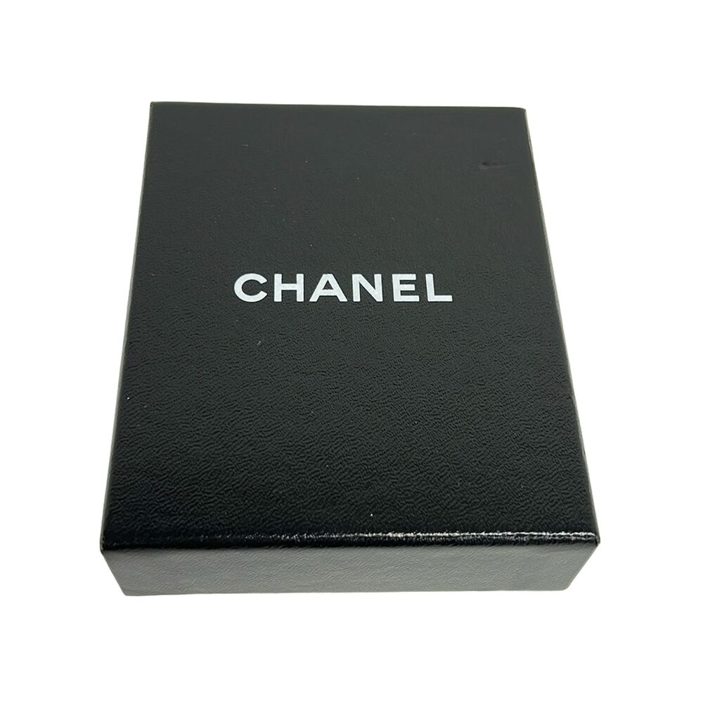 Chanel Camellia Earrings Silver Black Hardware Plastic - Picture 4 of 4